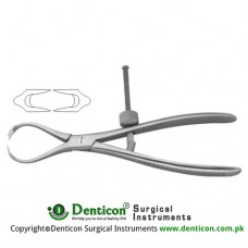 Repositioning Forcep / Patella Forcep Self - Centering Stainless Steel, 18.5 cm - 7 1/4"